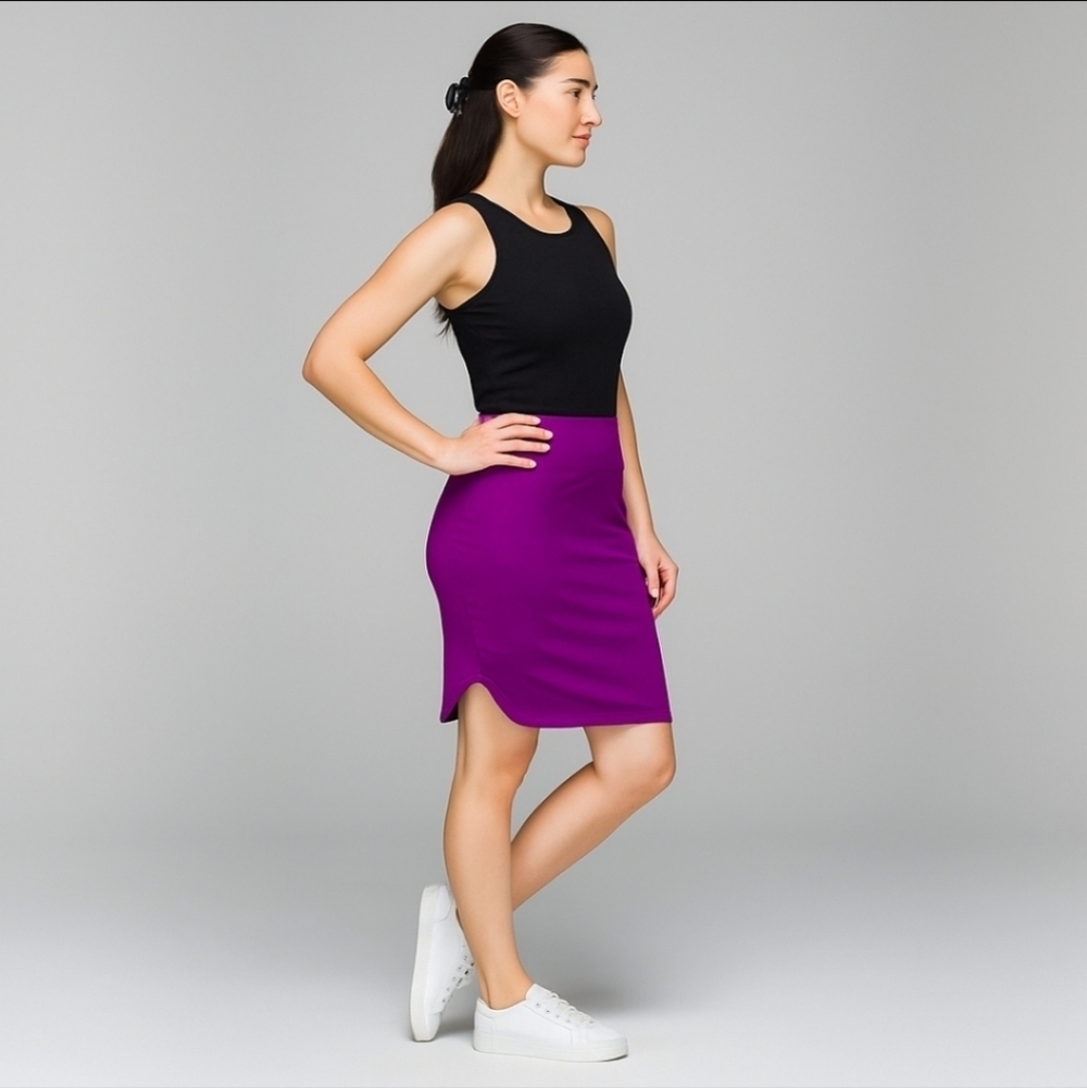 Lululemon City skirt Regal Plum Sz 4 Hi-Lo